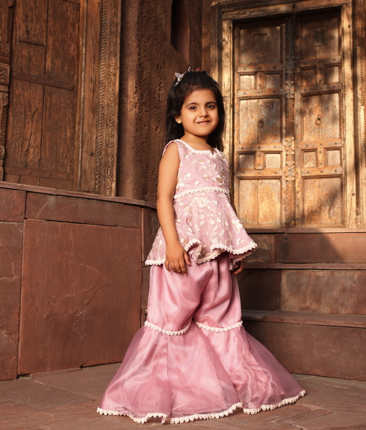 Lilac Parsi Sharara Set