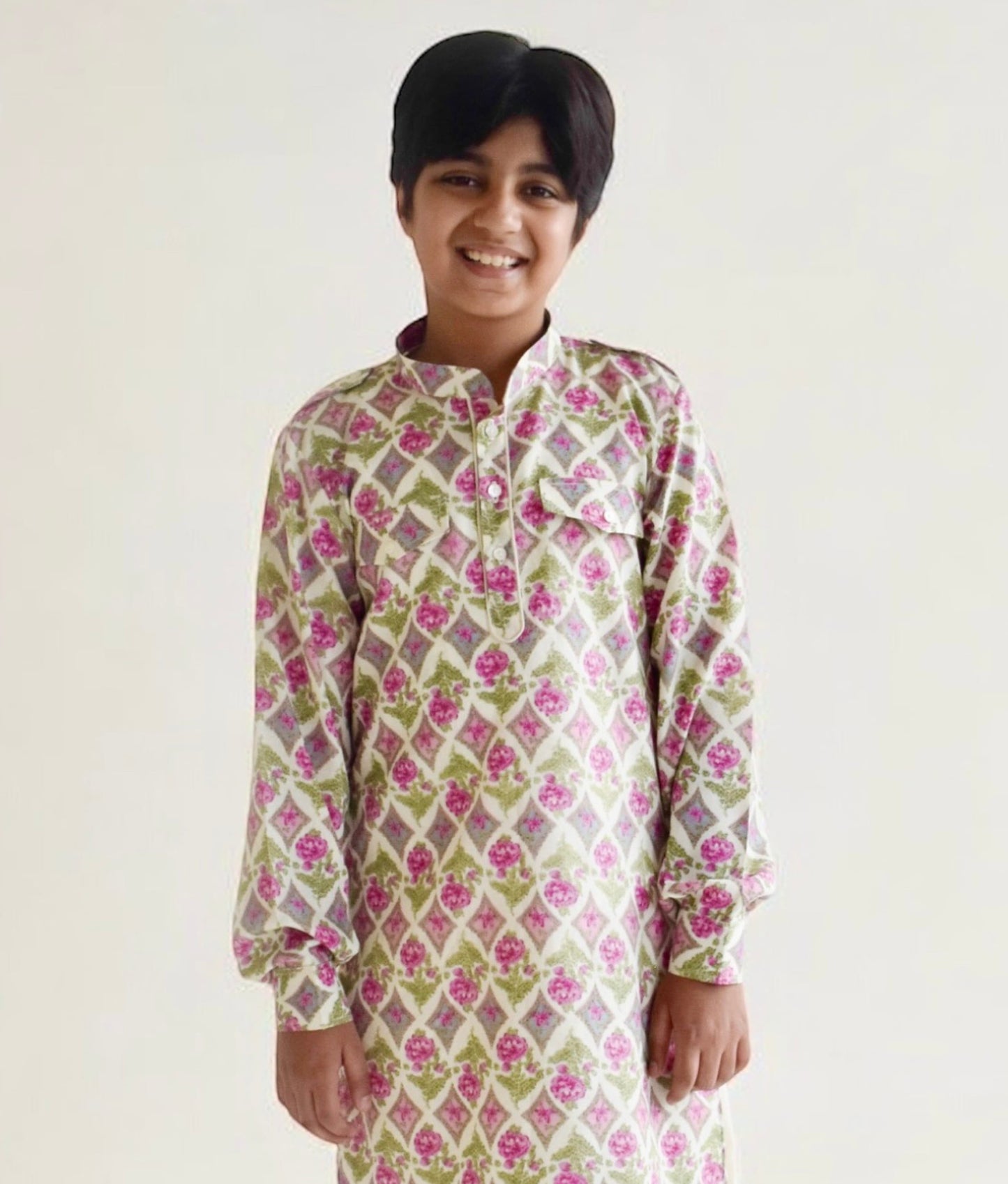 Printed Kurta with Salwar