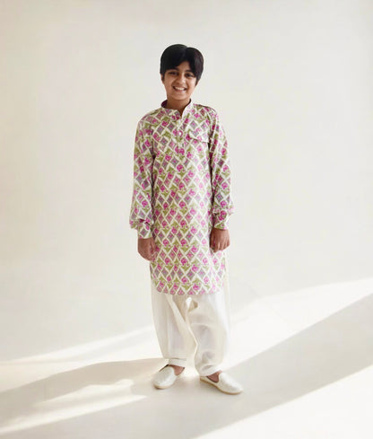 Printed Kurta with Salwar