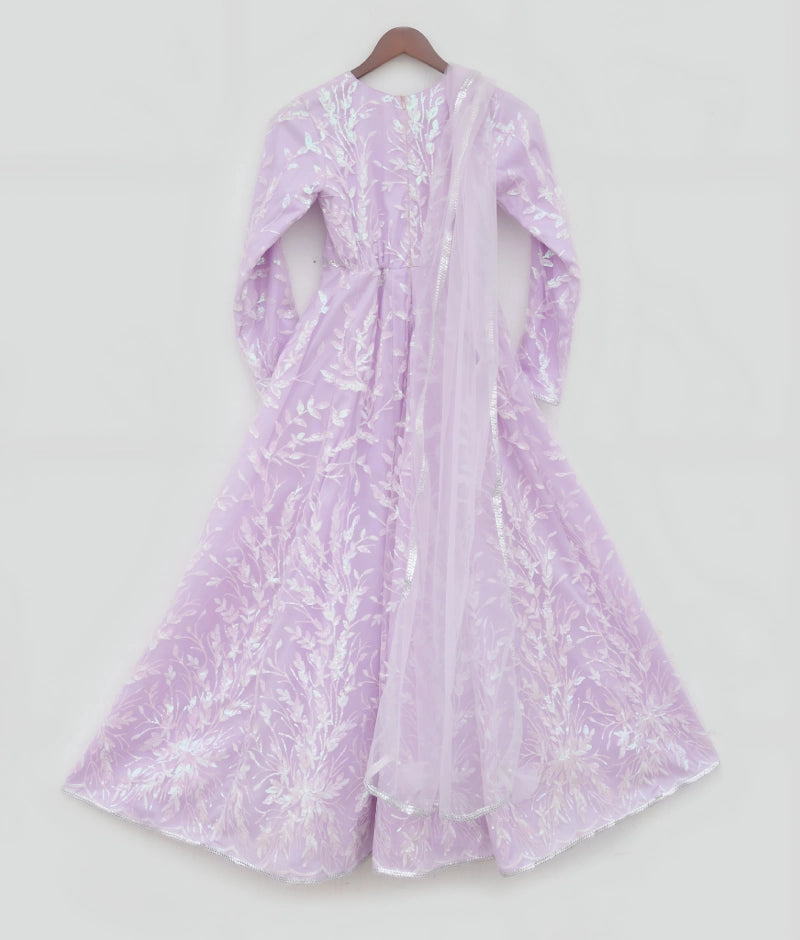 Buy Sparkling Lilac Anarkali for Girls Online In India