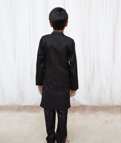 Black Achkan with Pant