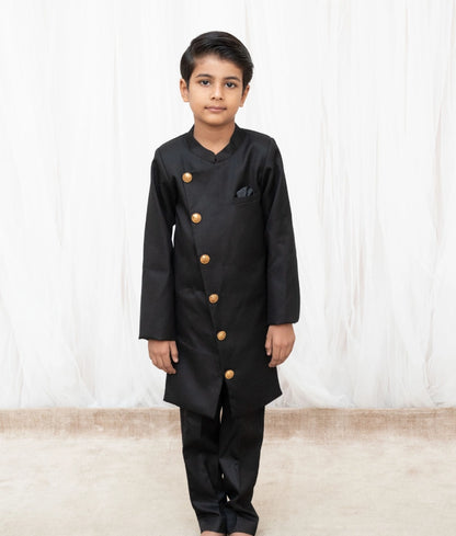 Black Achkan with Pant