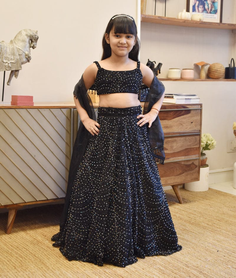 presenting you most beautiful kids sequence crop top and lehenga partywear  lehenga for kids girl 6 month babygirl to 15 year old girl partywear lehenga  collection available here