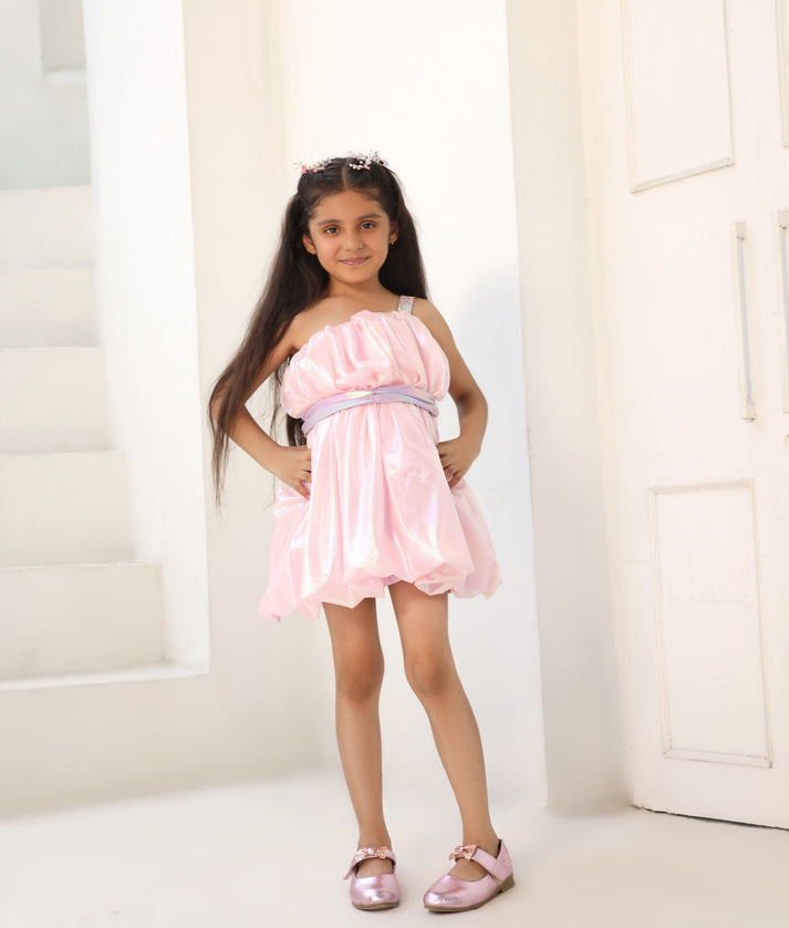 Manufactured by FAYON KIDS (Noida, U.P) Glimmering Pink Frock