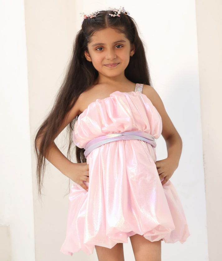 Manufactured by FAYON KIDS (Noida, U.P) Glimmering Pink Frock