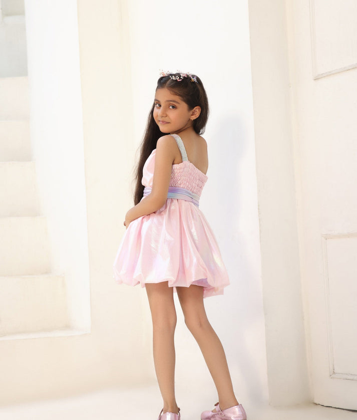 Manufactured by FAYON KIDS (Noida, U.P) Glimmering Pink Frock