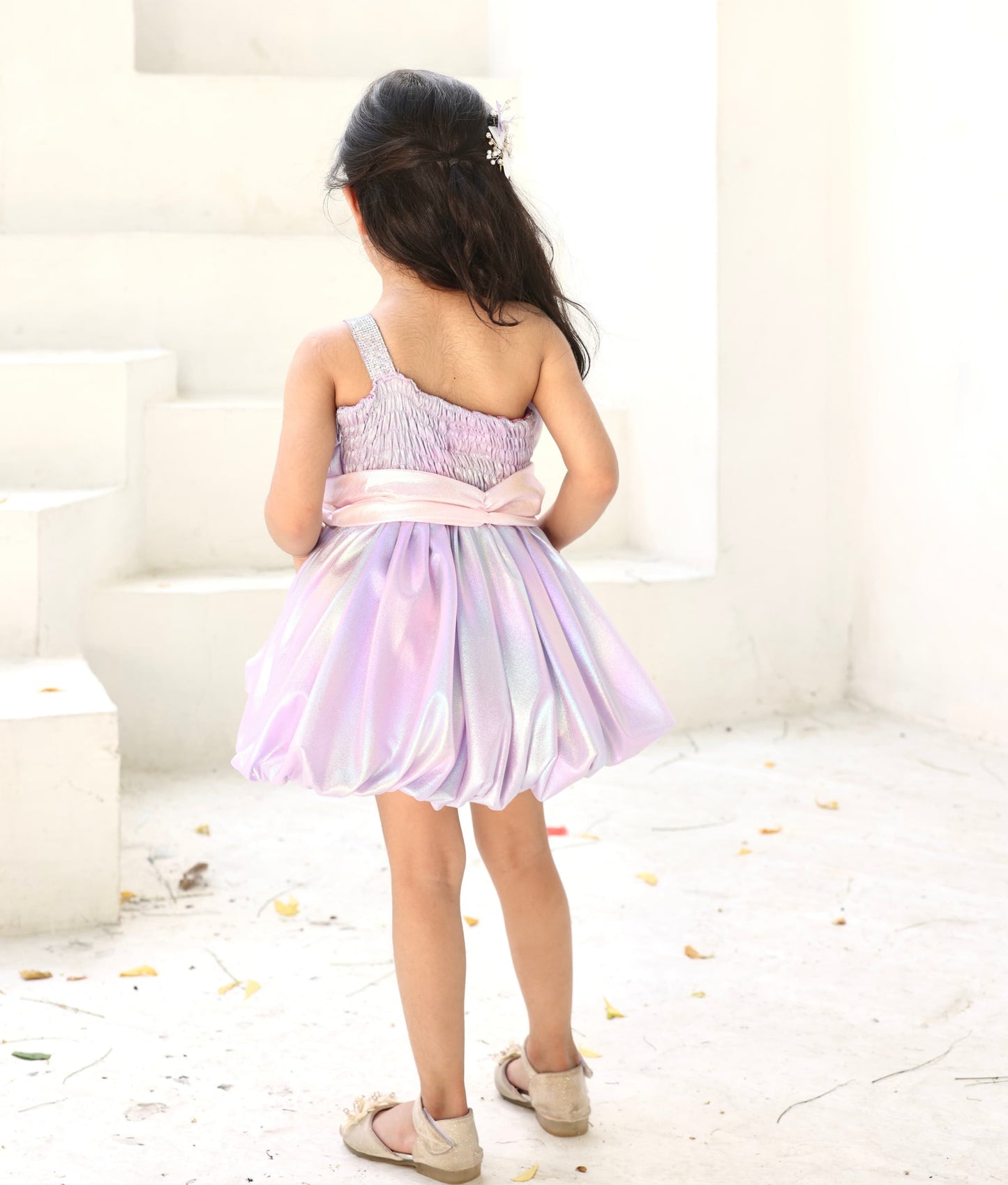 Glimmering Purple Frock