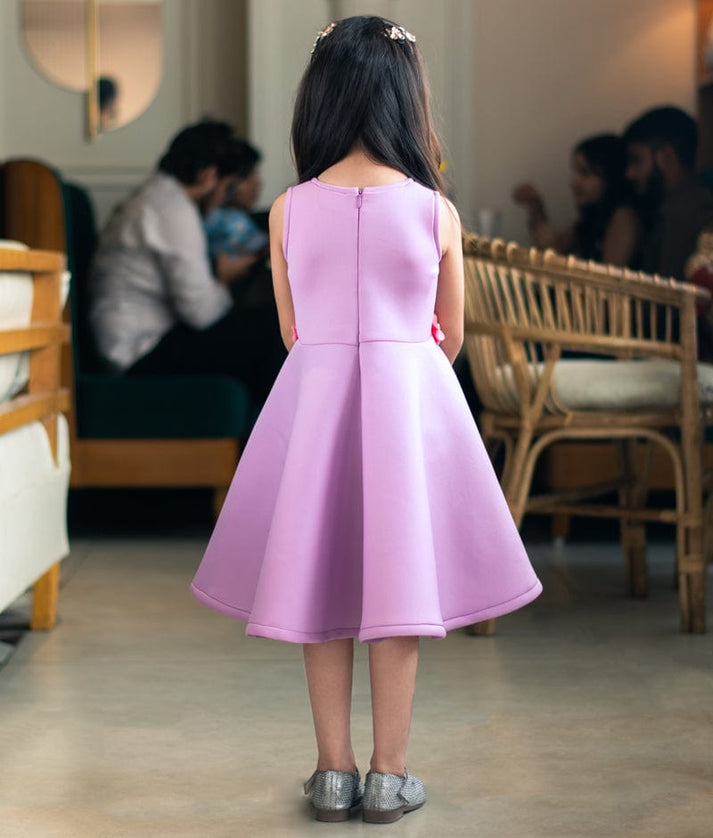 Manufactured by FAYON KIDS (Noida, U.P) Lilac Neoprene Dress