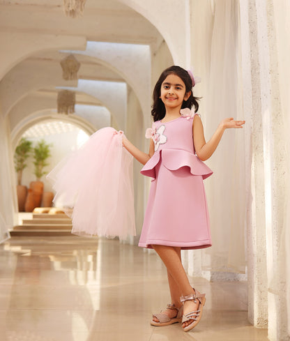 Manufactured by FAYON KIDS (Noida, U.P) Lilac Neoprene Dress for Girls