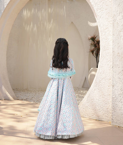 Manufactured by FAYON KIDS (Noida, U.P) Mirror Embroidered Anarkali