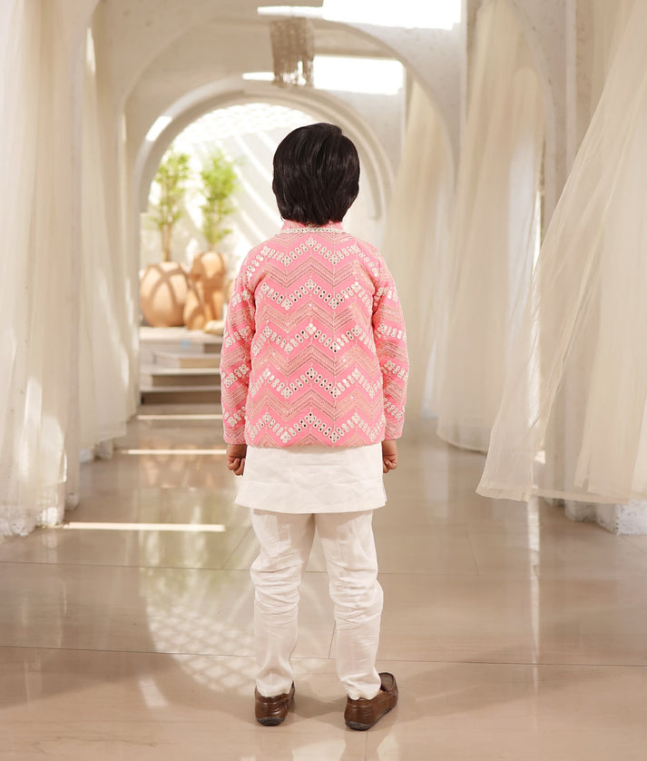 Manufactured by FAYON KIDS (Noida, U.P) Mirror Embroidered Jacket Set