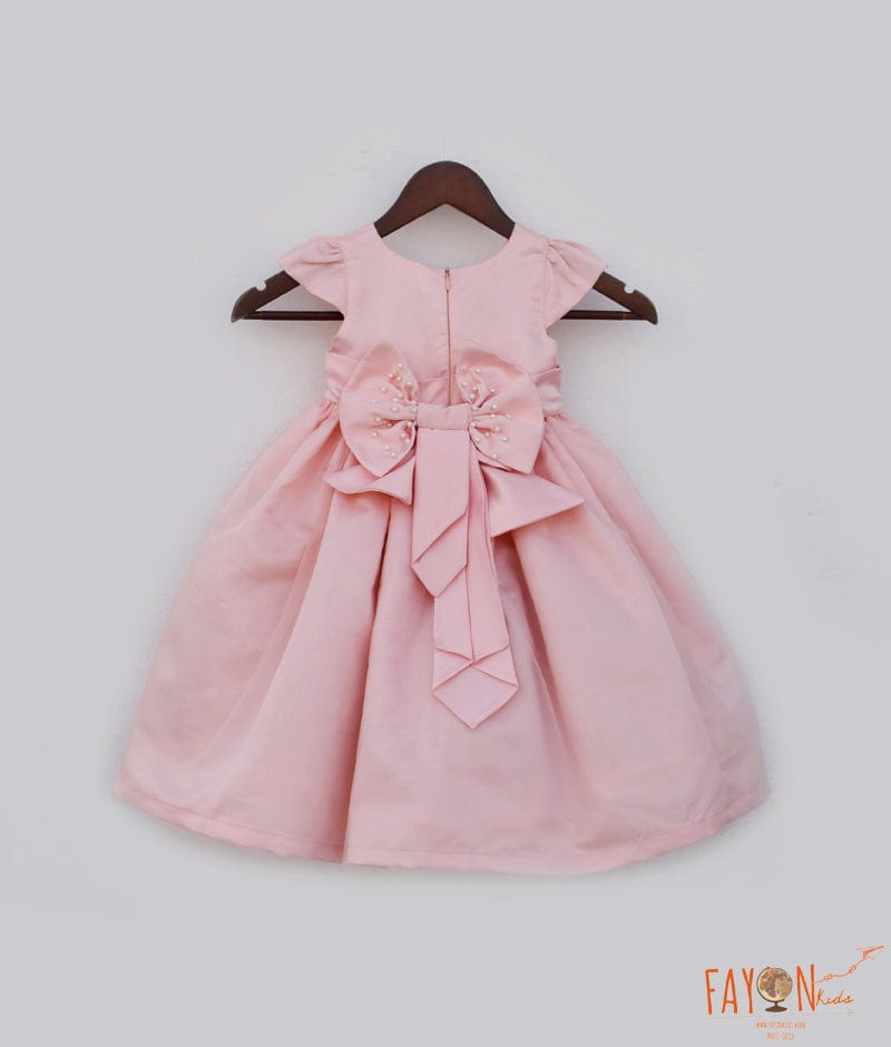 Manufactured by FAYON KIDS (Noida, U.P) Pink Satin and Net Frock