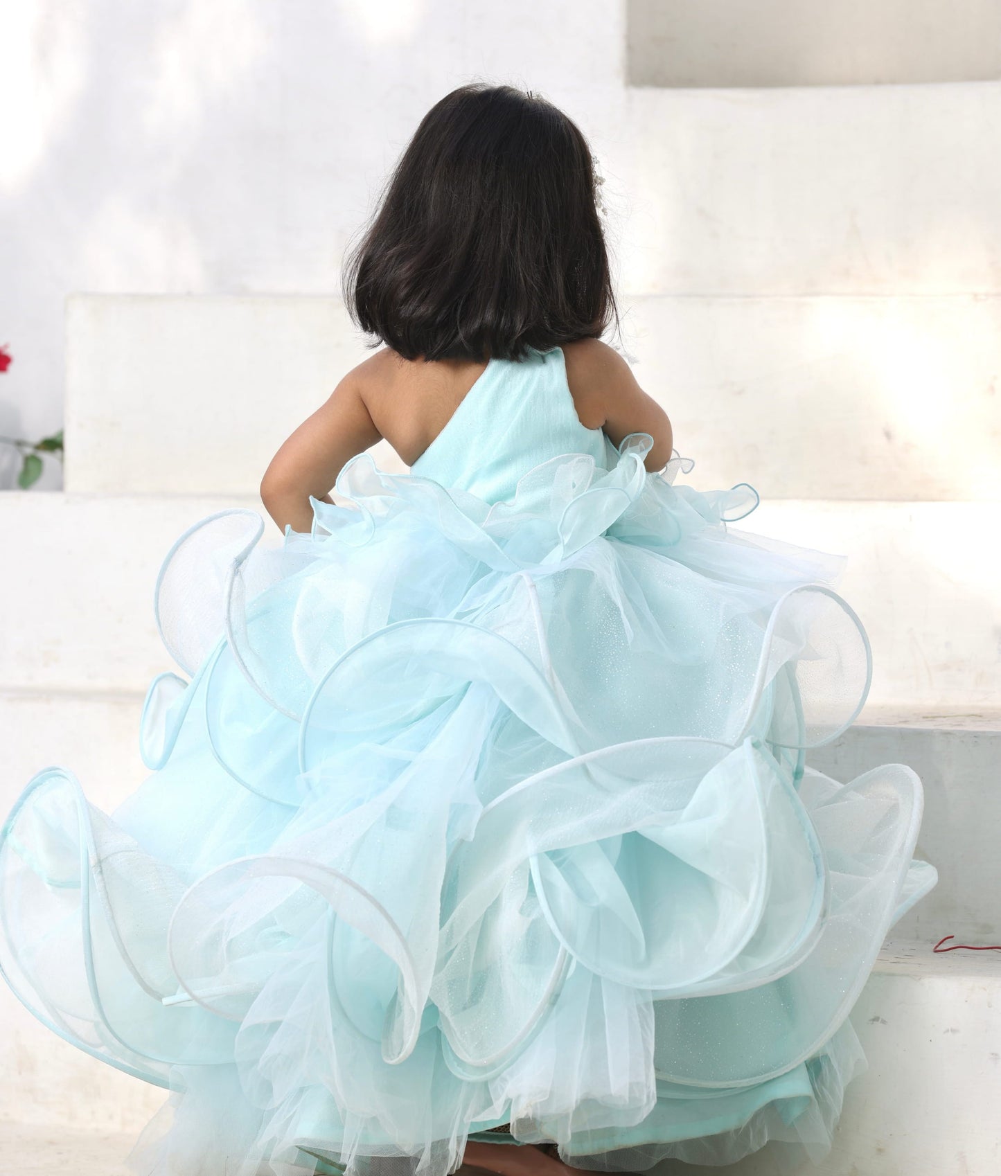 Manufactured by FAYON KIDS (Noida, U.P) Powder Blue Dream Gown for Girls