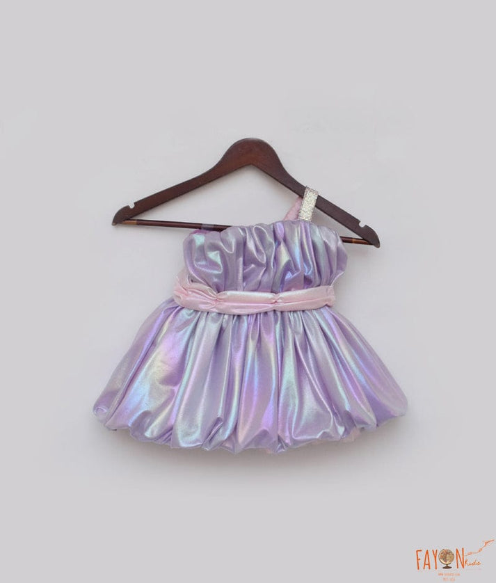 Glimmering Purple Frock