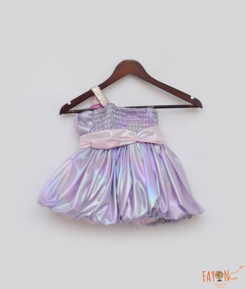 Buy Purple & Blue Frill Layered Girls Frock – Mumkins