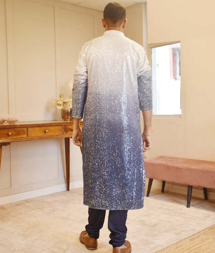 Blue Ombre Men's Kurta Set