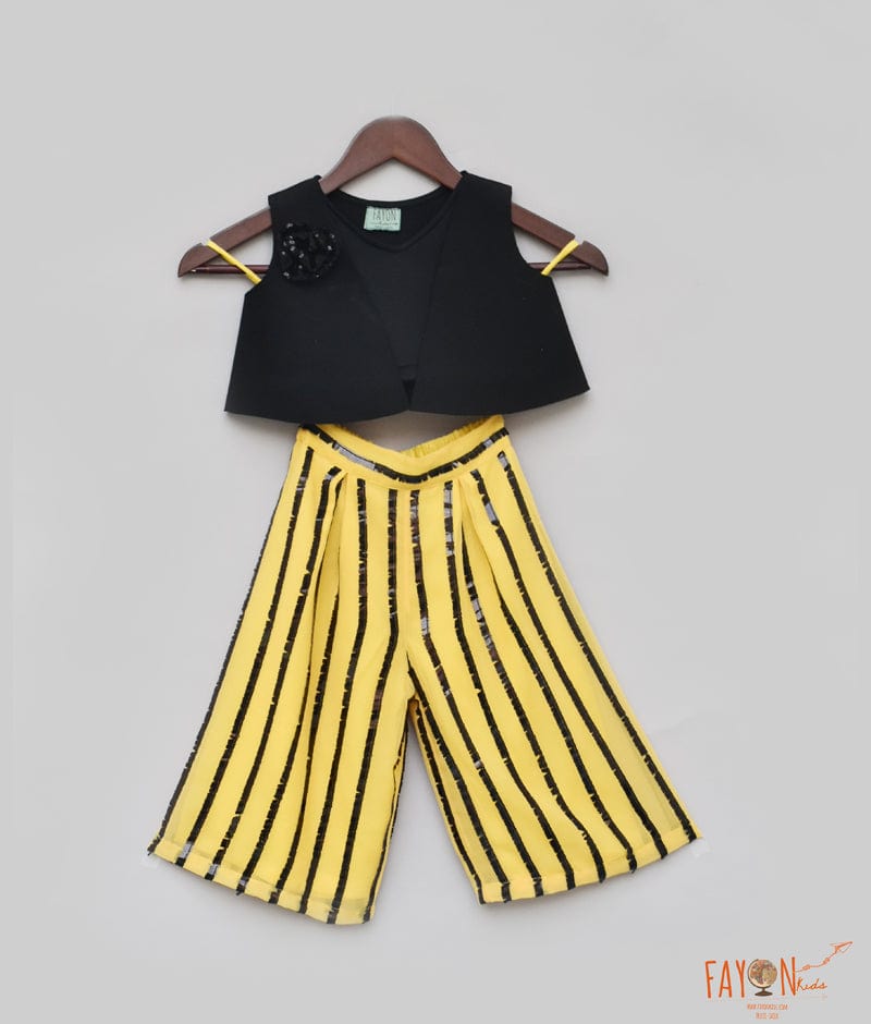 Buy Honeycomb Yellow Printed Parallel Pants Online  W for Woman
