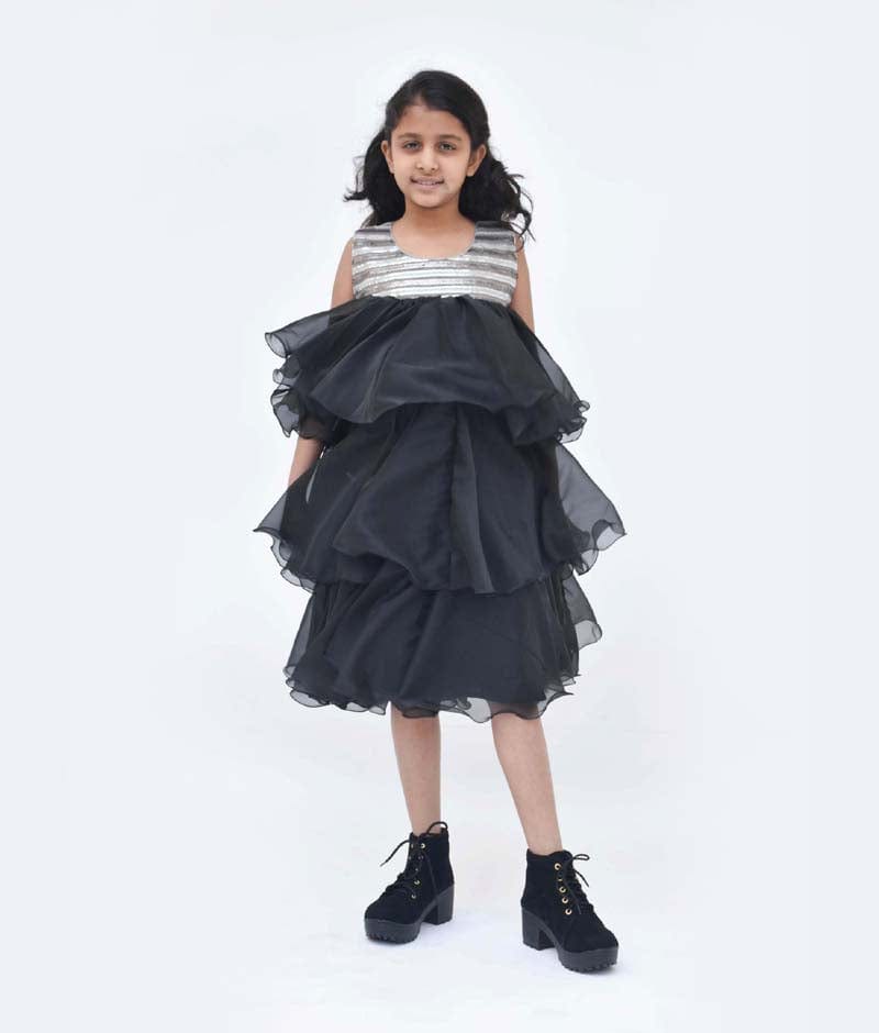 Kids Party Wear Frill Long Frock Age Group 12345678 Years at Best  Price in Mumbai  Tanvi Enterprises