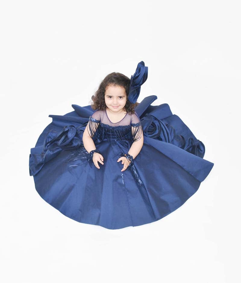 Girls silk clearance gown