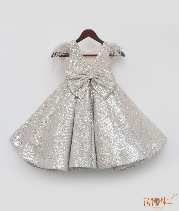 Golden Sequins Gown for Girls