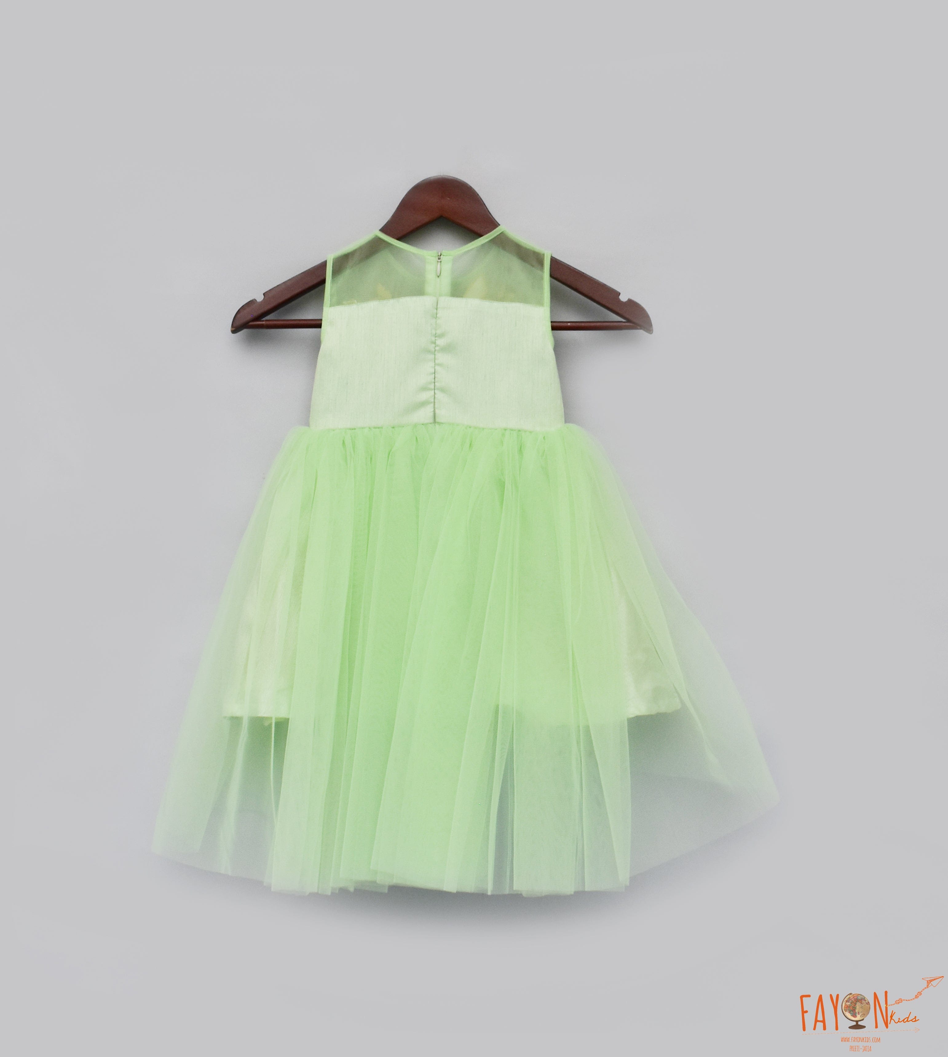 Green Flower Girl Dress – misaislestyle