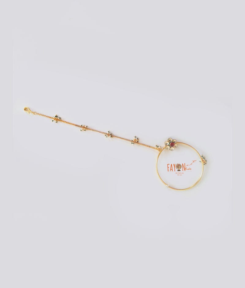 Buy 14k Solid Gold Nose Ring Small Embellished Hoop Online in India - Etsy