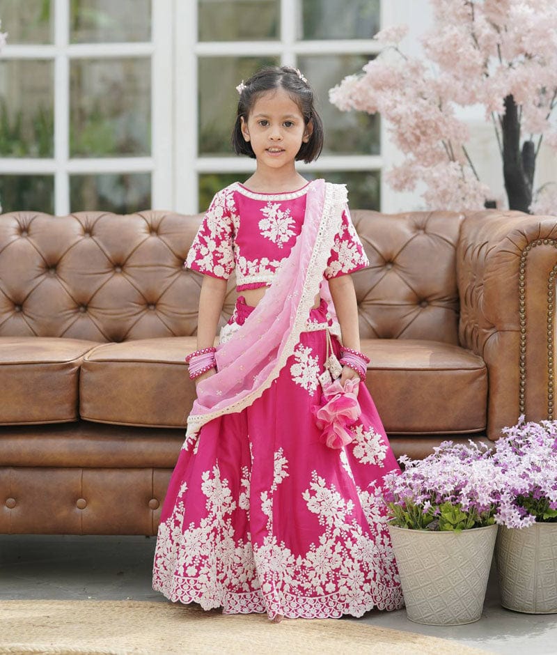 Beige Grey Raw Silk Printed Lehenga Choli-G3-GCS0490 | Lehenga for girls,  Kids designer dresses, Lehenga designs latest