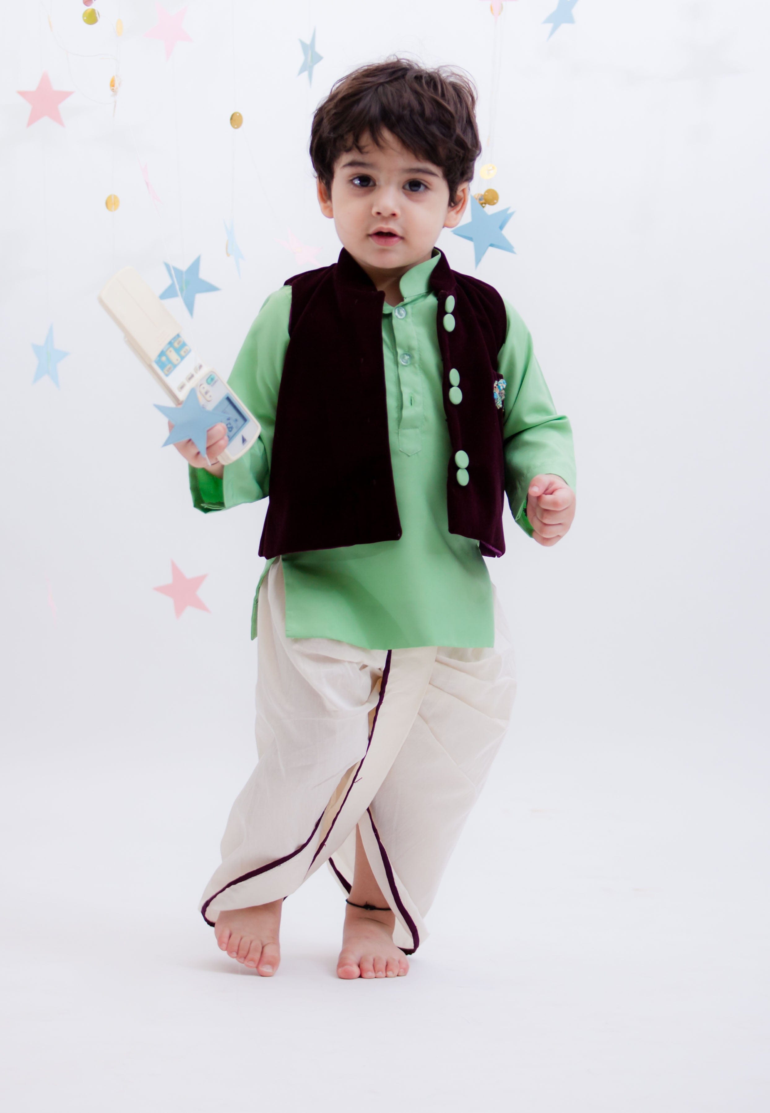 Buy TAHVO Kids Angrakha Peach nehru jacket Online at Best Prices in India -  JioMart.