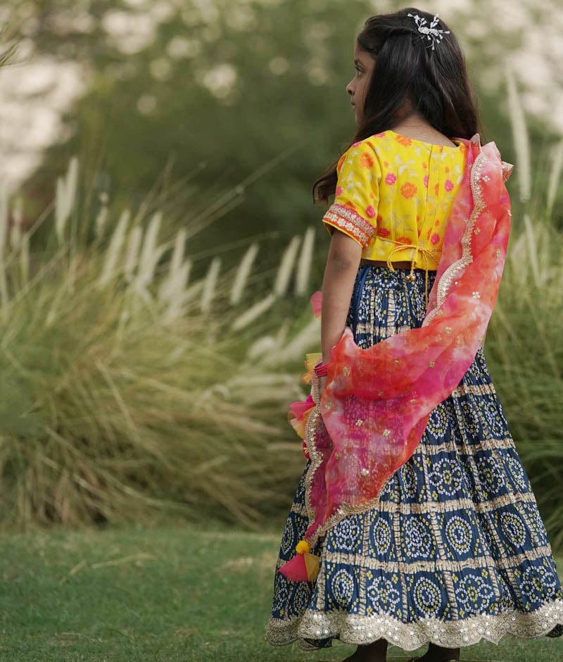 Maroon Festive Silk Lehenga Choli With Chiffon Dupatta