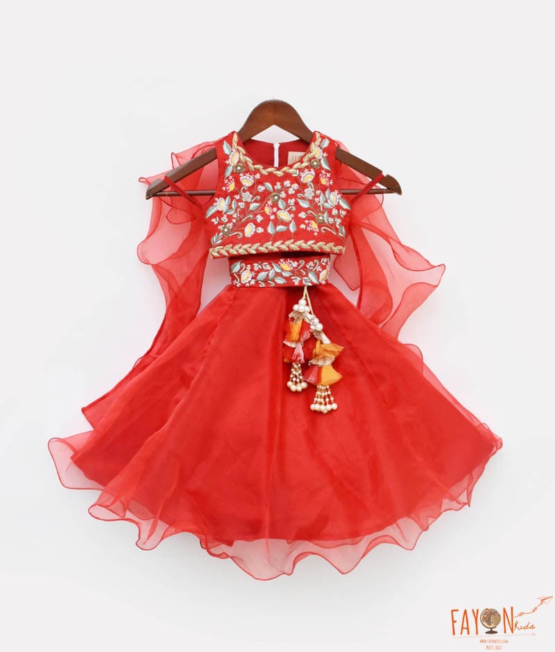 Wedding Wear Red Designer Lehenga Choli Dupatta Set at Rs 10000 in New Delhi