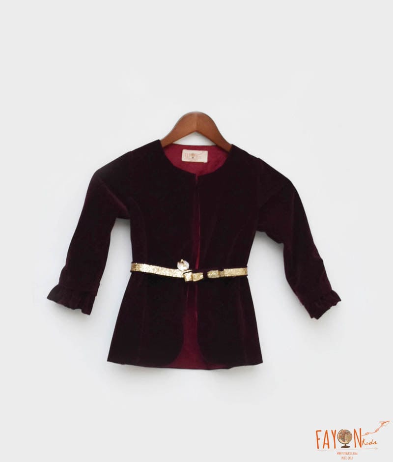 Buy SHOW OFF Men's Burgundy Solid Open Front Jacket Online at Best Prices  in India - JioMart.