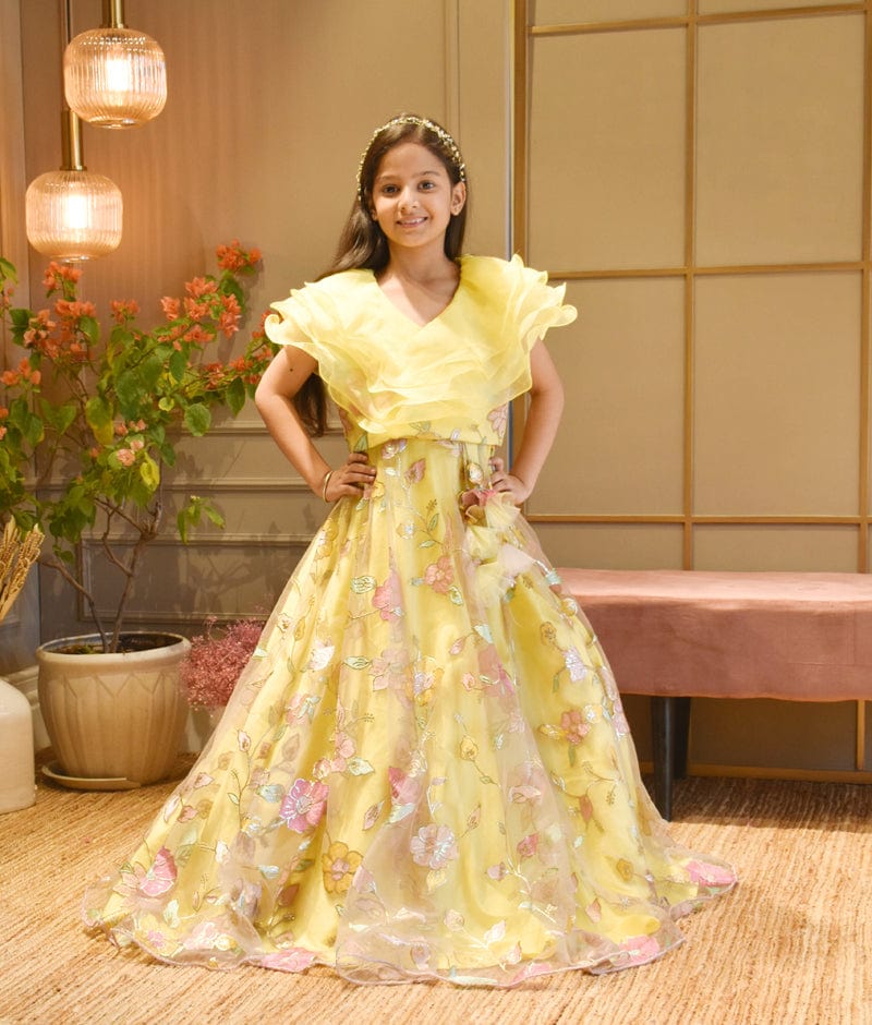 Fascinating Yellow Dress | Latest Kurti Designs